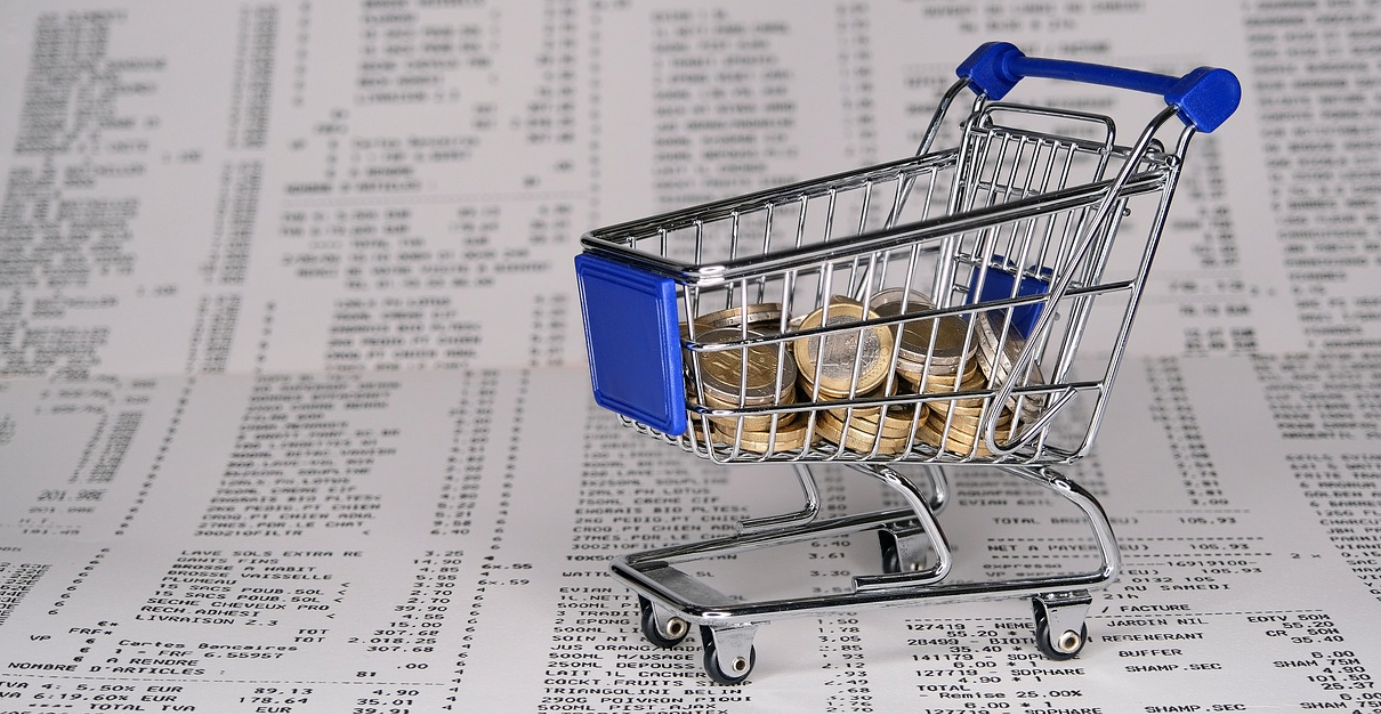 카트에 담긴 동전들