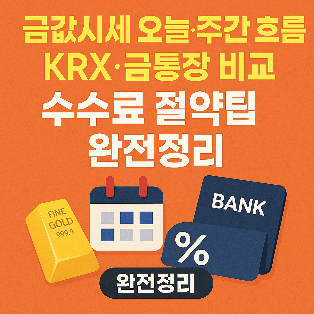 금값시세 오늘·주간
