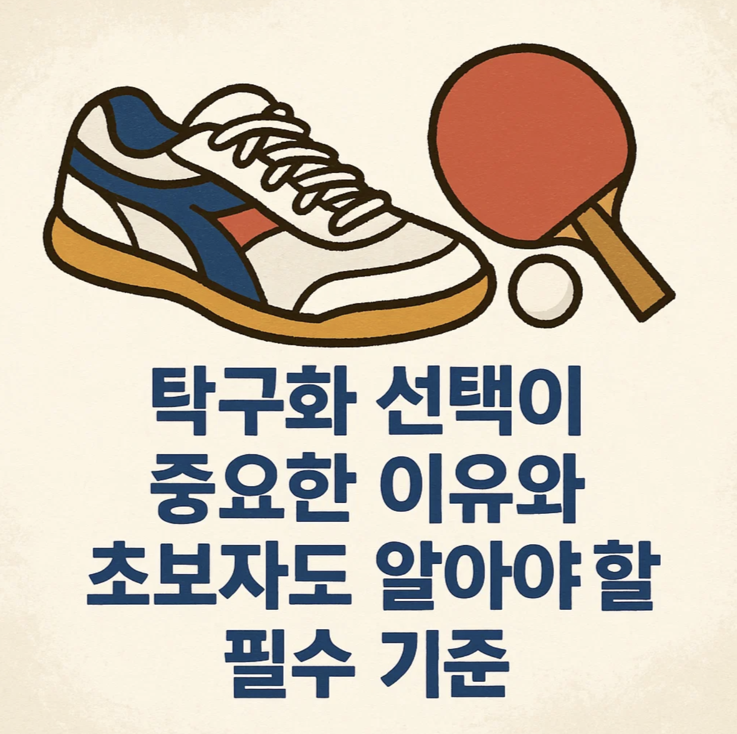 탁구화 선택이 중요한 이유와 초보자도 알아야 할 필수 기준