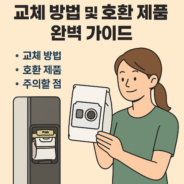 LG 코드제로 먼지봉투 호환용 교체 방법 안내