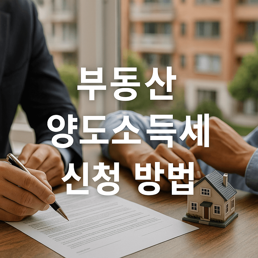 부동산 양도소득세 신청 방법