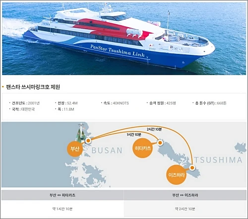 부산-대마도-배편-팬스타-쓰시마링크호