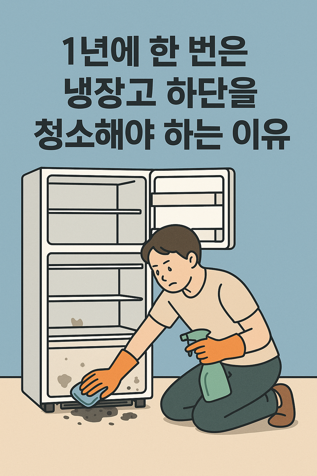 1년에 한 번은 냉장고 하단을 청소해야 하는 이유