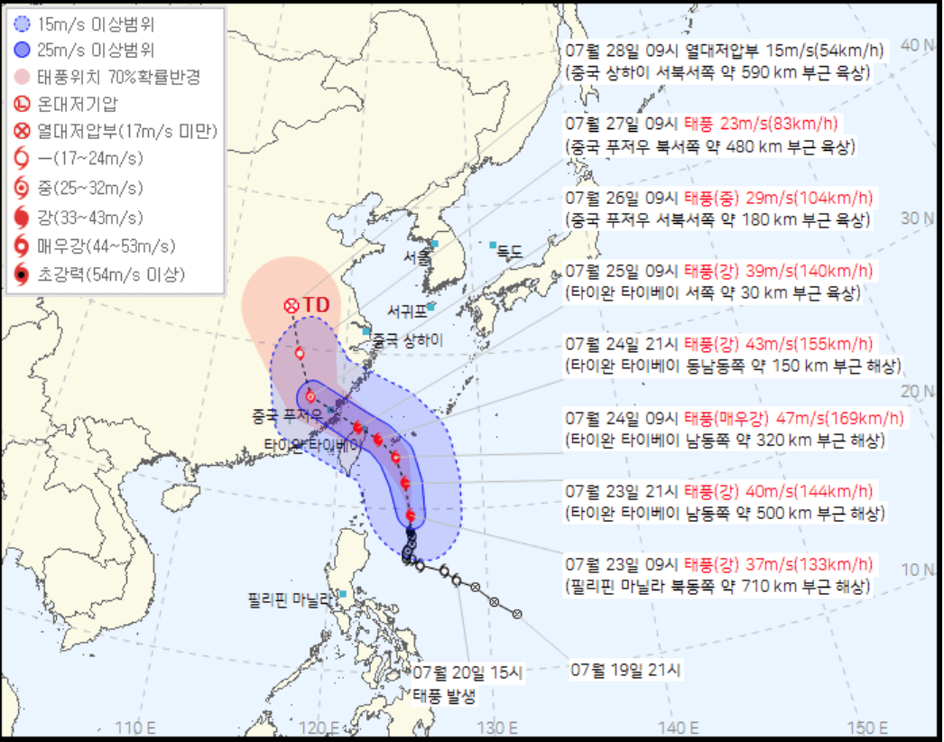 기상청 태풍 예보 세계지도