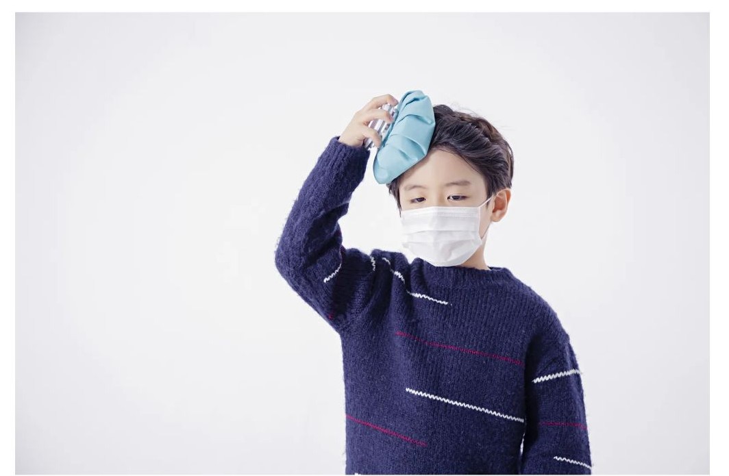 감기걸린 아이 사진