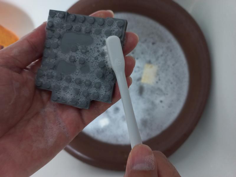 레고 브릭 칫솔 세척