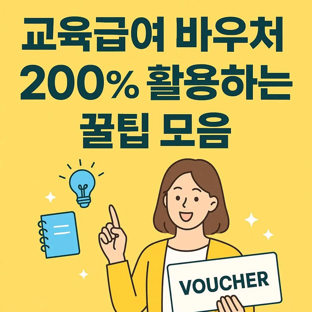 교육급여 바우처 200% 활용하는 꿀팁 모음