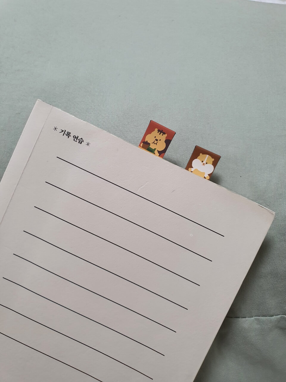 책갈피를 꽂은 책