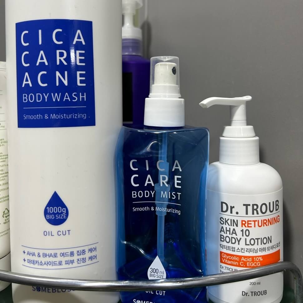 썸블라썸 시카케어 바디워시,바디미스트 및 닥터트럼 바디로션