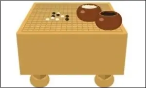 신선과 바둑을 두고 있는꿈