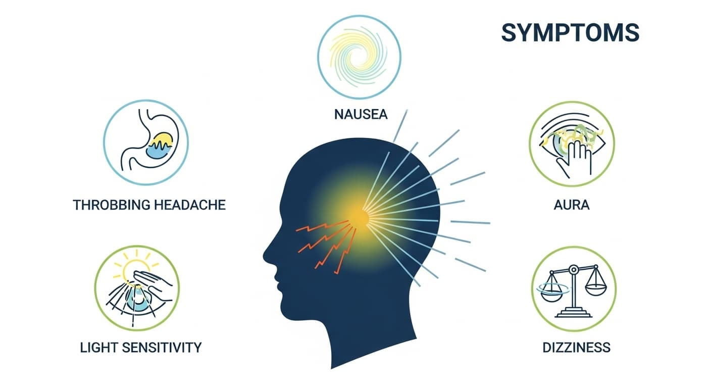 편두통 증상, 머리 한쪽이 욱신거려요