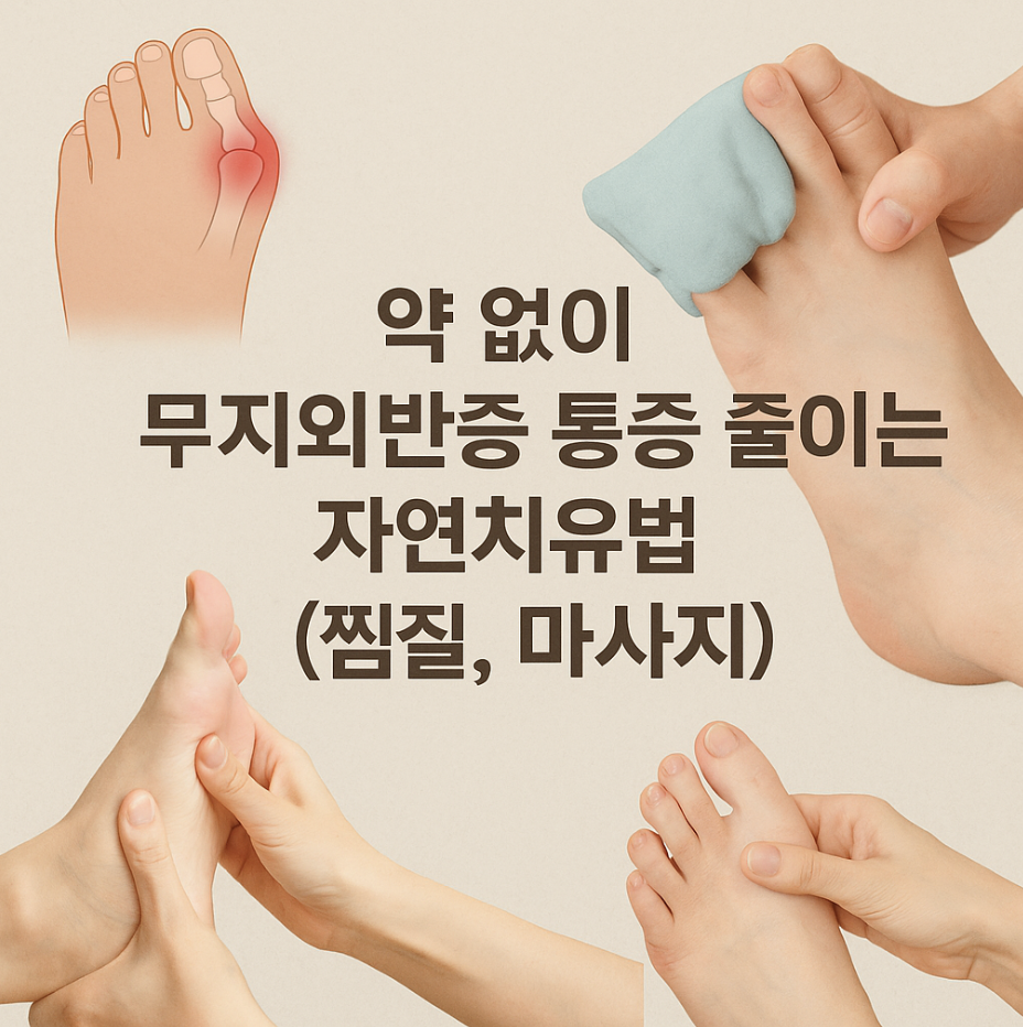 약 없이 무지외반증 통증 줄이는 자연치유법 (찜질, 마사지)