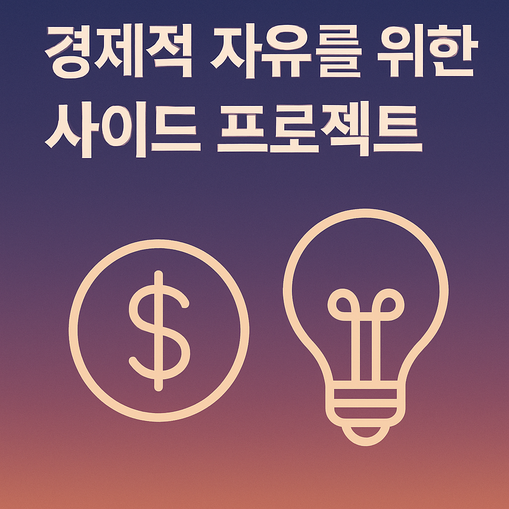 경제적 자유를 위한 사이드 프로젝트