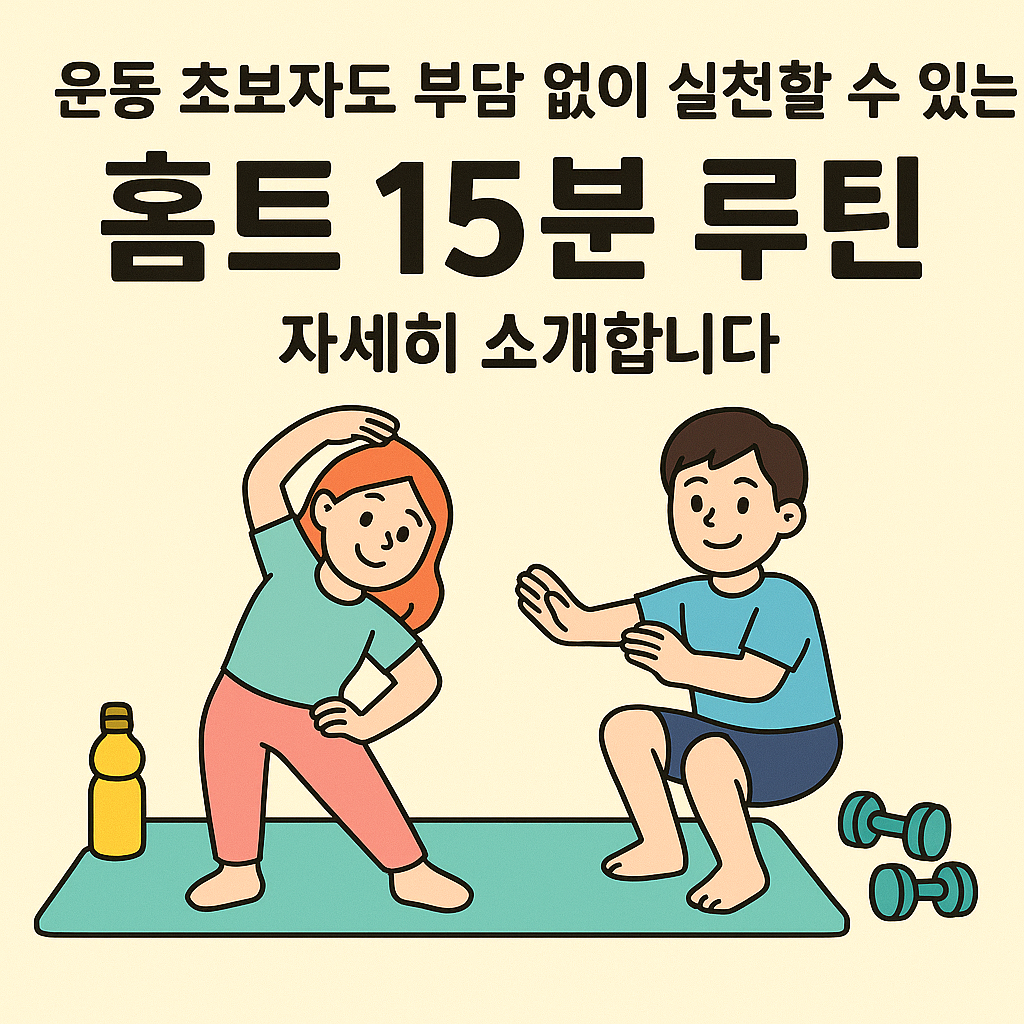 운동 초보도 가능한 홈트 15분 루틴