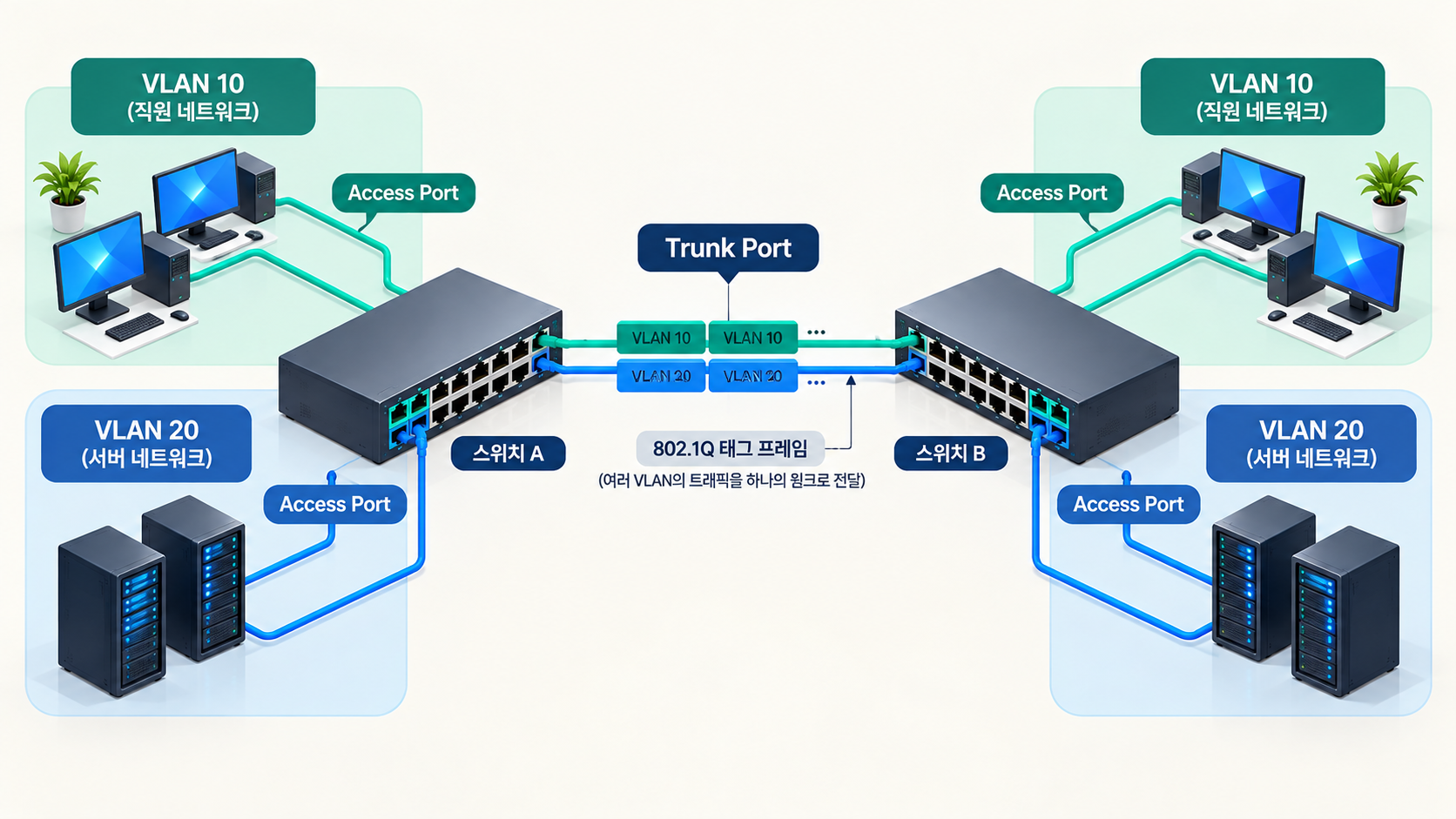 Access Port와 Trunk Port