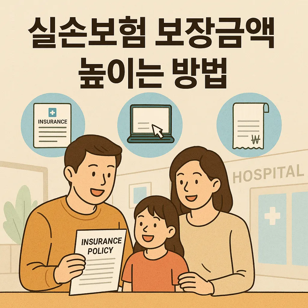 실손보험 보장금액 높이는 방법 보장한도 특약 선택 추가 가입