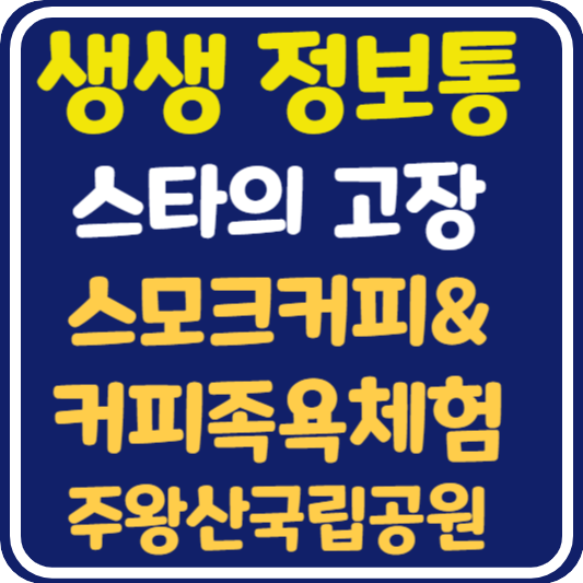 생생 정보통 청송 스모크커피&커피족욕체험, 주왕산국립공원 정보 안내 : 믿고 떠나는 스타의 고장