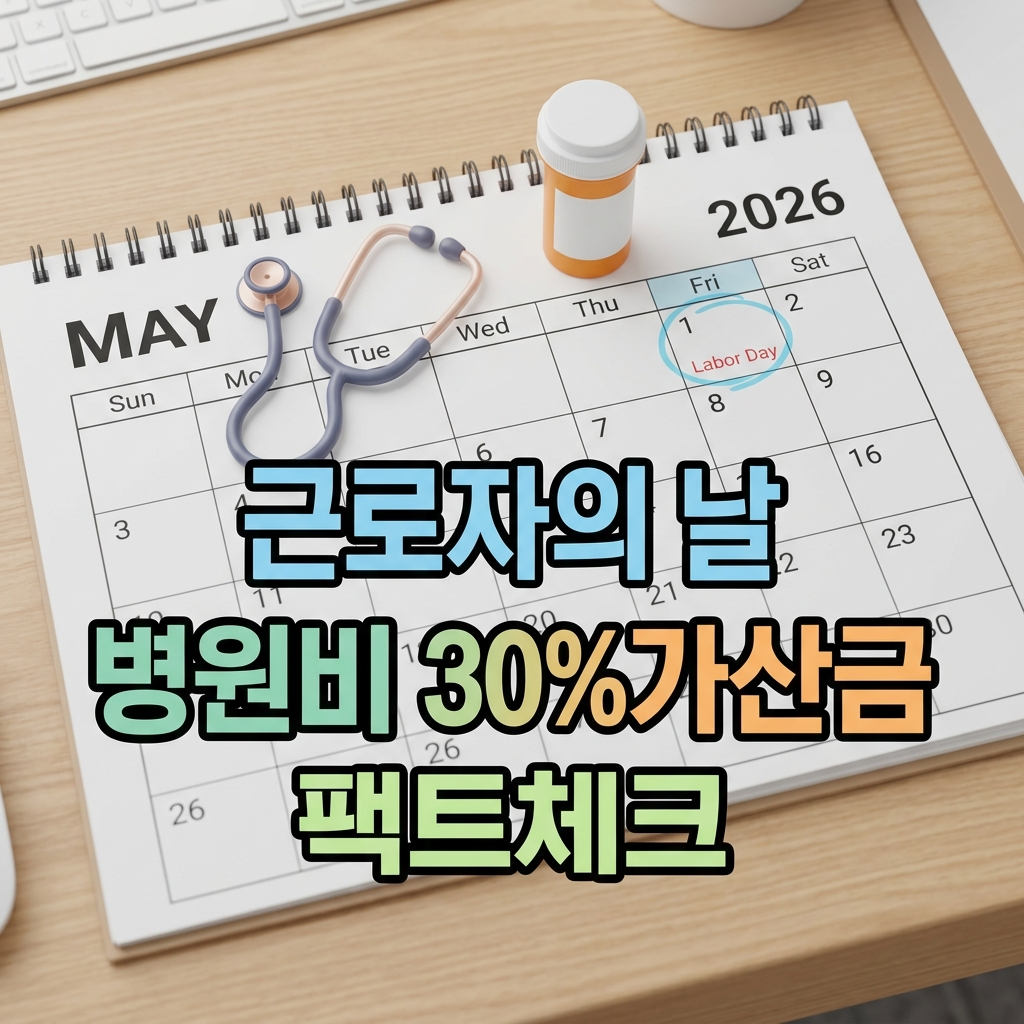 2026년 근로자의 날 병원 진료비 30퍼센트 할증