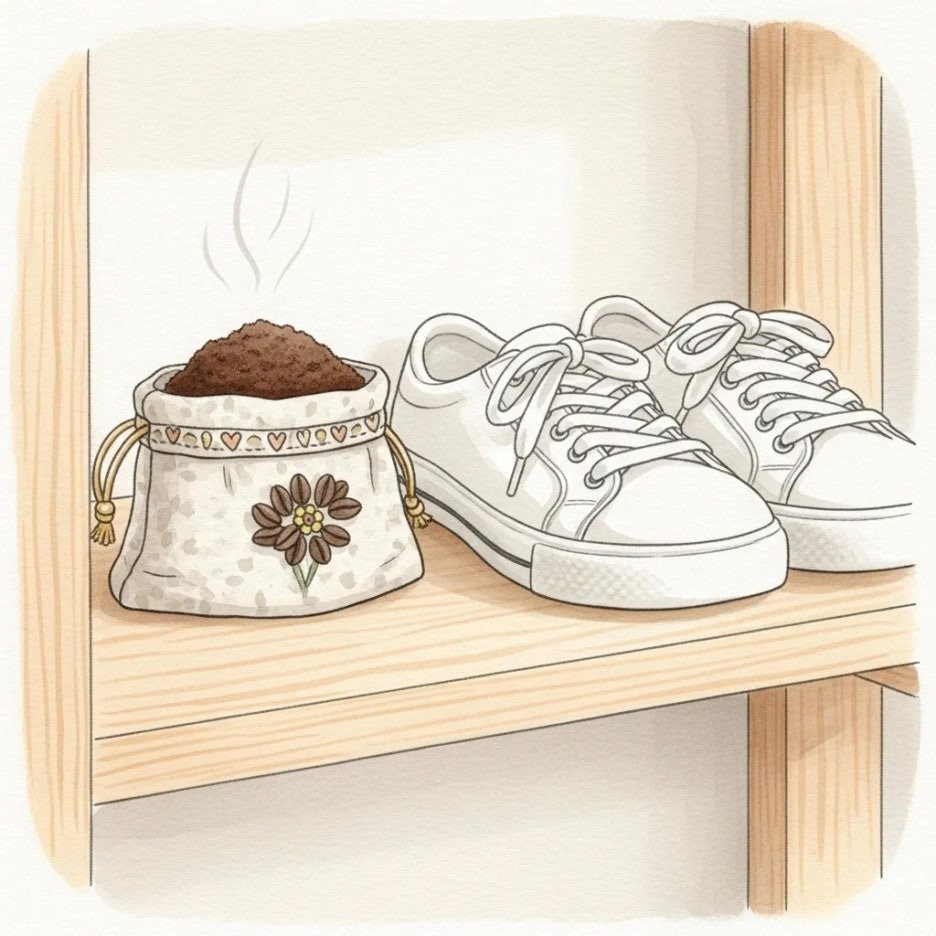 향긋한 커피찌꺼기 방향제 주머니