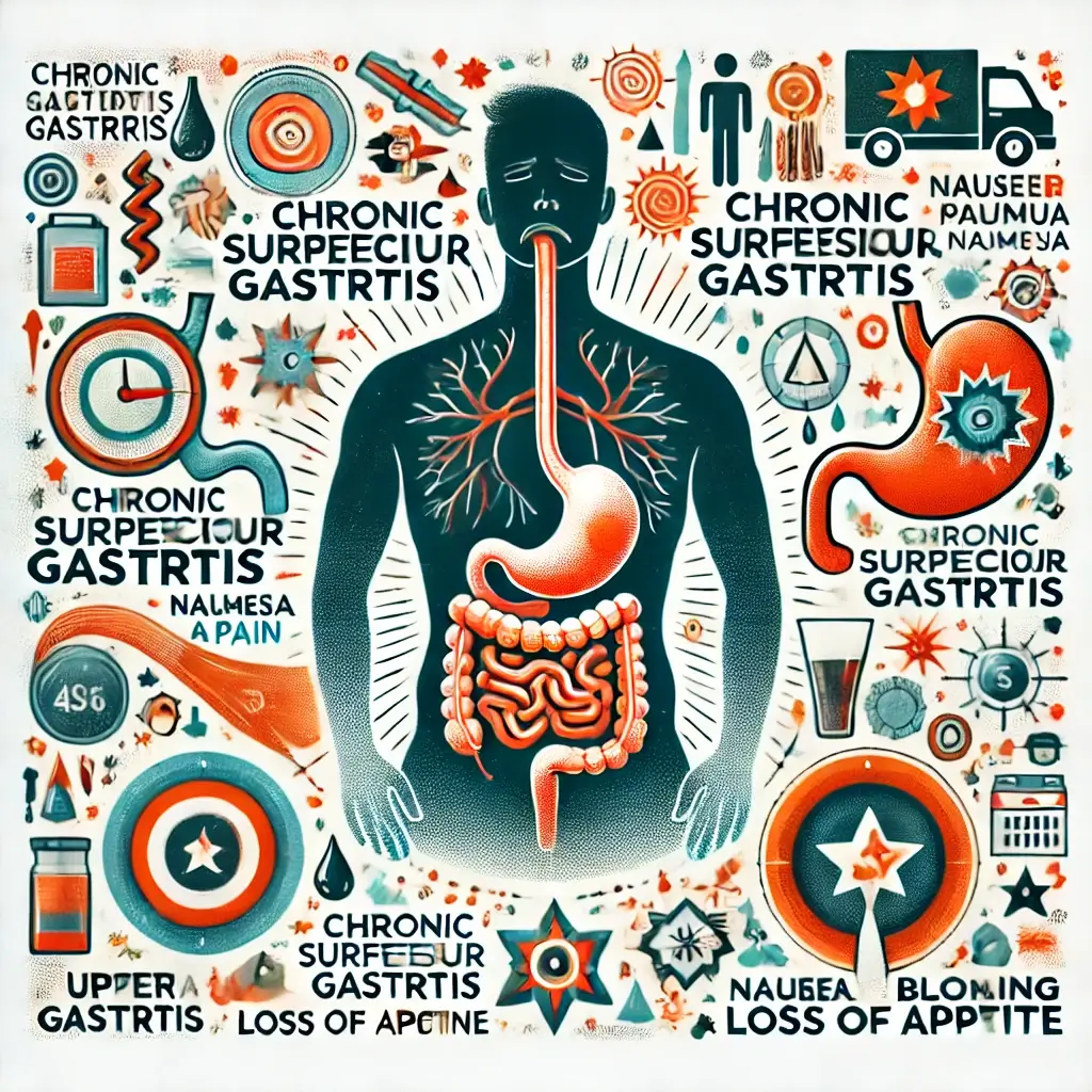 만성 표재성 위염의 주요 증상