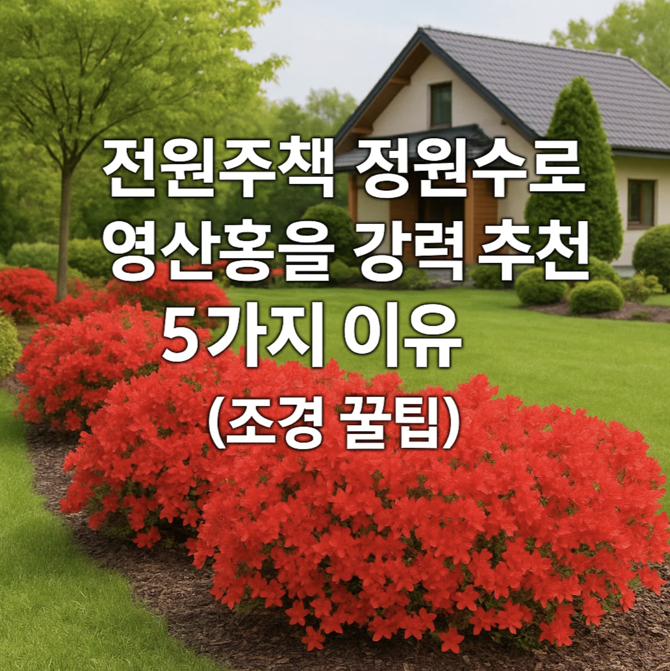 전원주택 정원수로 영산홍을 강력 추천하는 5가지 이유 (조경 꿀팁)