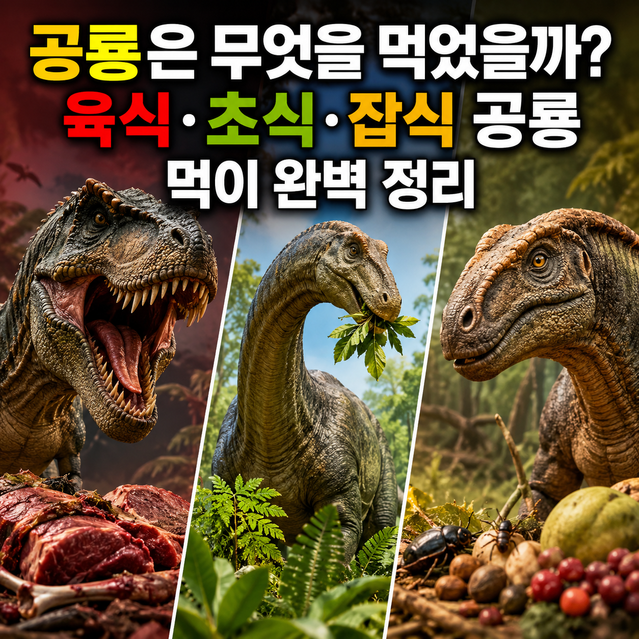 공룡은 무엇을 먹었을까