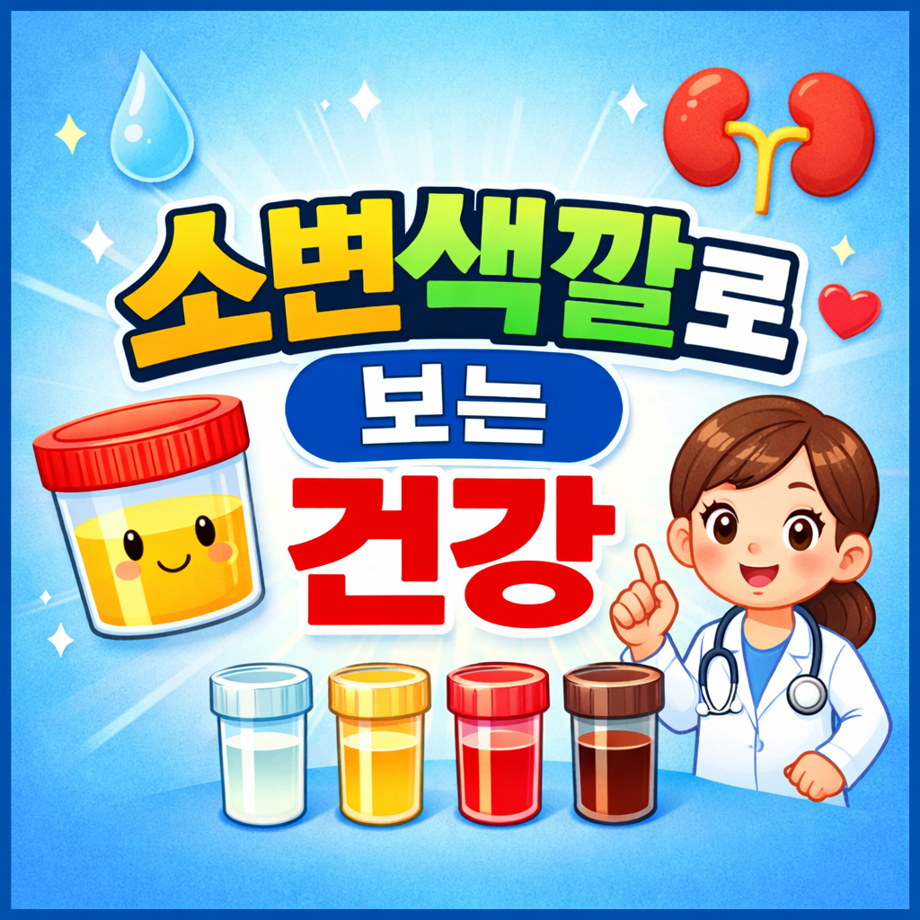 소변 색깔로 보는 건강