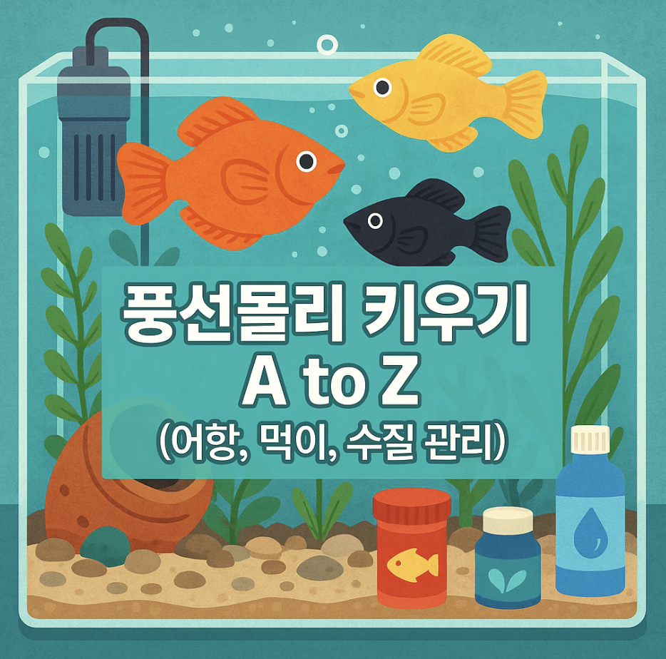 풍선몰리 키우기 A to Z (어항, 먹이, 수질 관리)