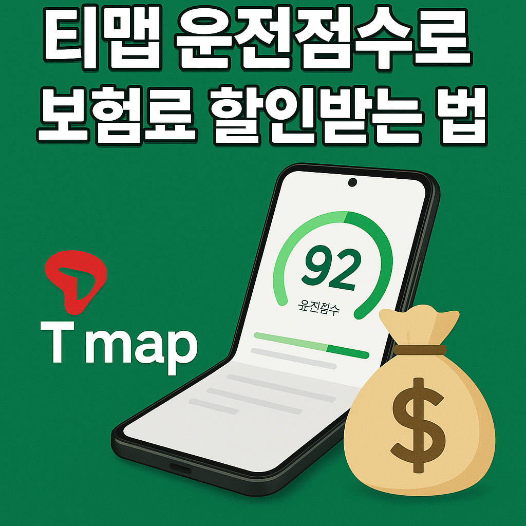 티맵 운전점수로 보험료 할인받는 법 안내 이미지