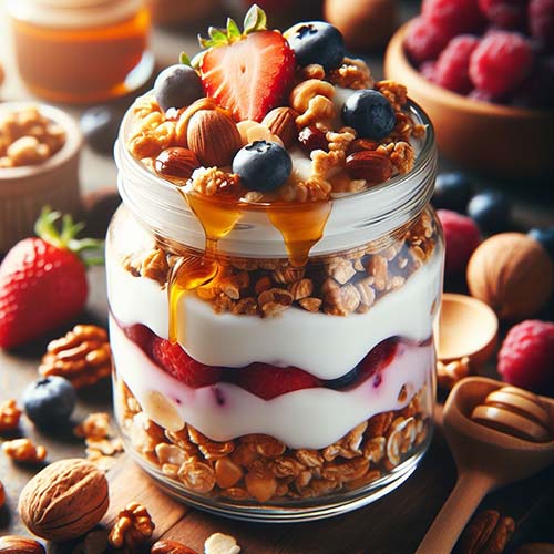 견과류-요거트-파르페