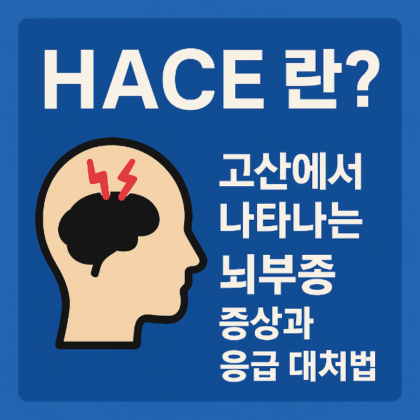 HACE란? 고산에서 나타나는 뇌부종 증상과 응급 대처법