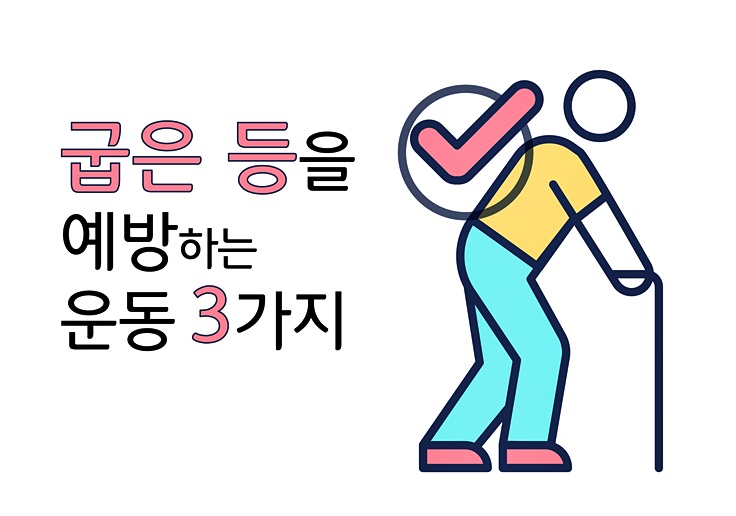 굽은 등을 예방하는 운동 3가지