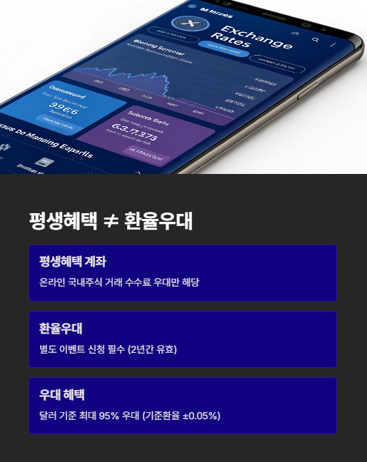 평생혜택이 환율 우대는 아닙니다