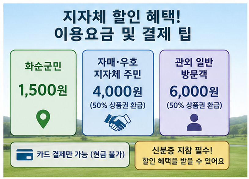연주산 바라보며 18홀 라운딩, 전남 화순 능주 파크골프장 방문 정보 총정리 (위치, 여름철 운영시간, 요금)