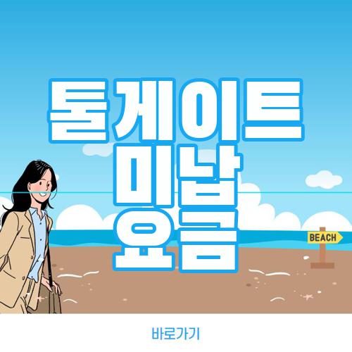 톨게이트 미납 요금
