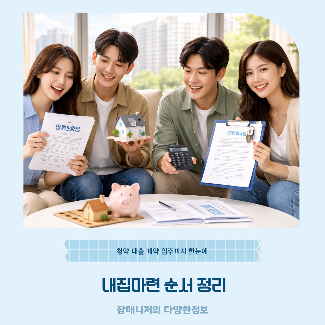 내집마련 순서 정리: 청약 대출 계약 입주까지 한눈에