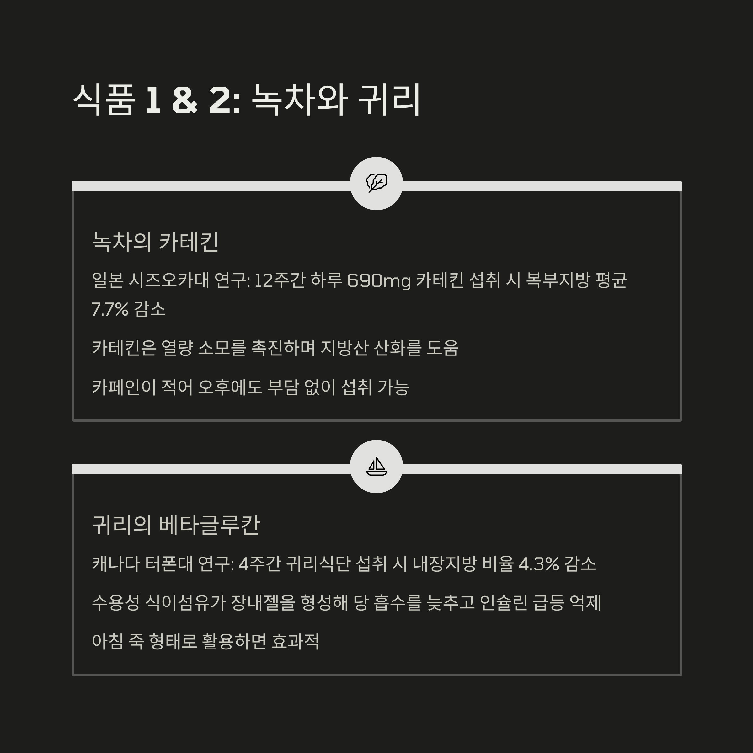 녹차 귀리 내장지방감소