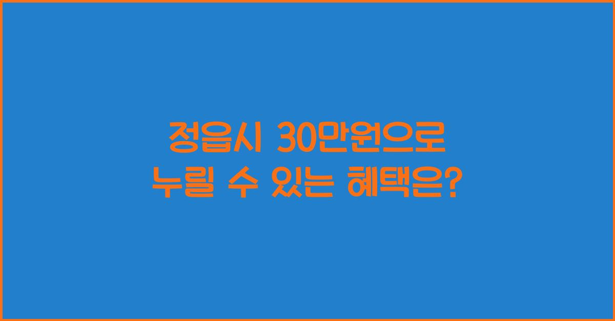 정읍시 30만원