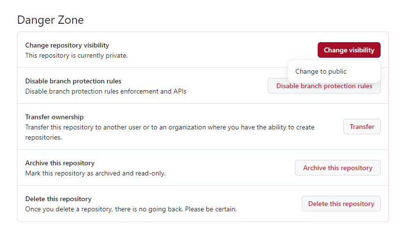 Change to public 화면