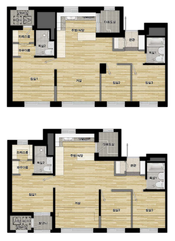 뉴홈 사전청약 나눔형 평면도