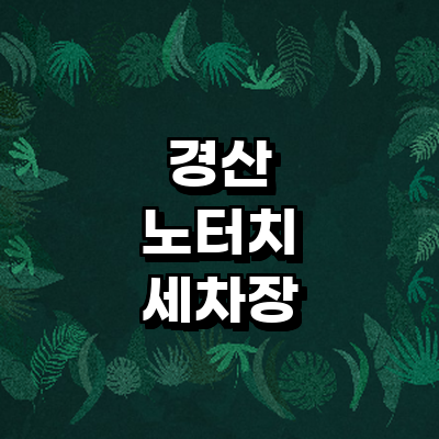 경산시 노터치 세차