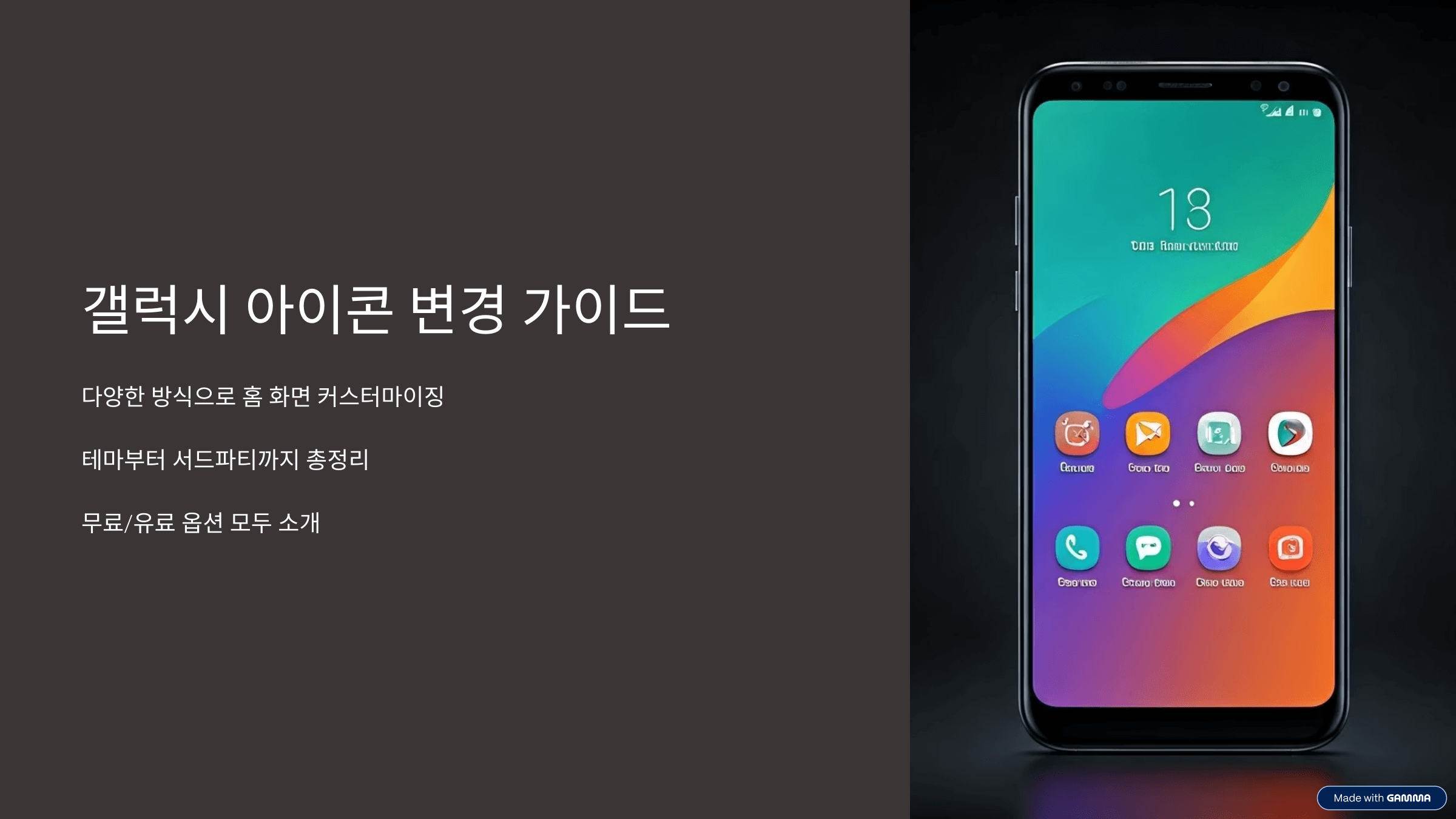 2025 갤럭시 아이콘 변경 최신 가이드