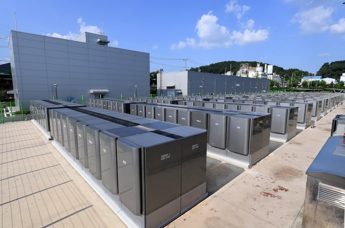 청주에코파크 연료전지 발전소 전경.