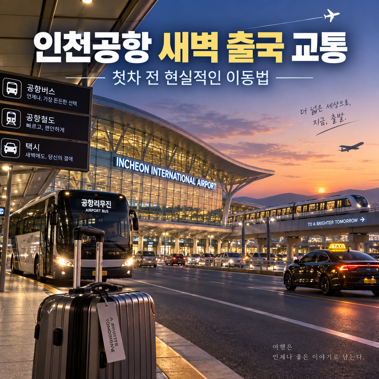 인천공항 새벽 출국 교통