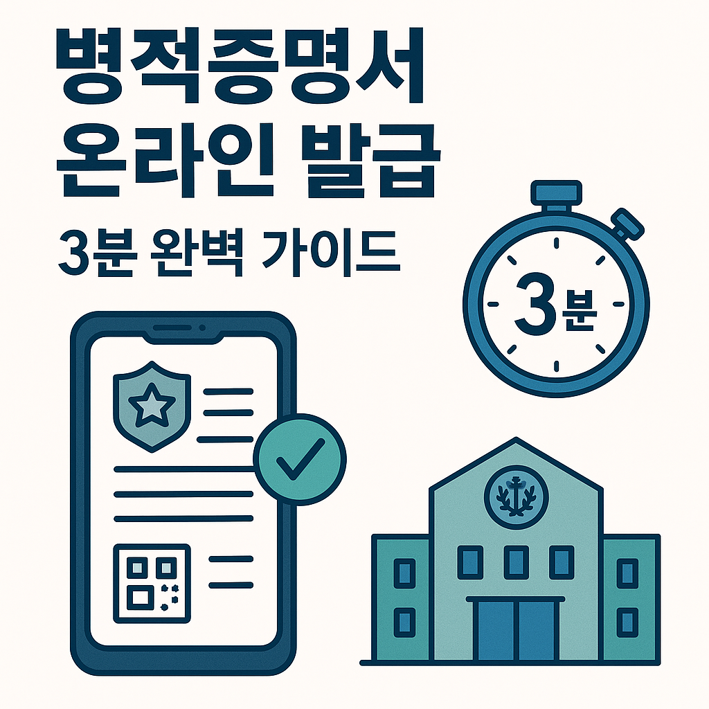 병적증명서 온라인 발급 3분 완벽 가이드