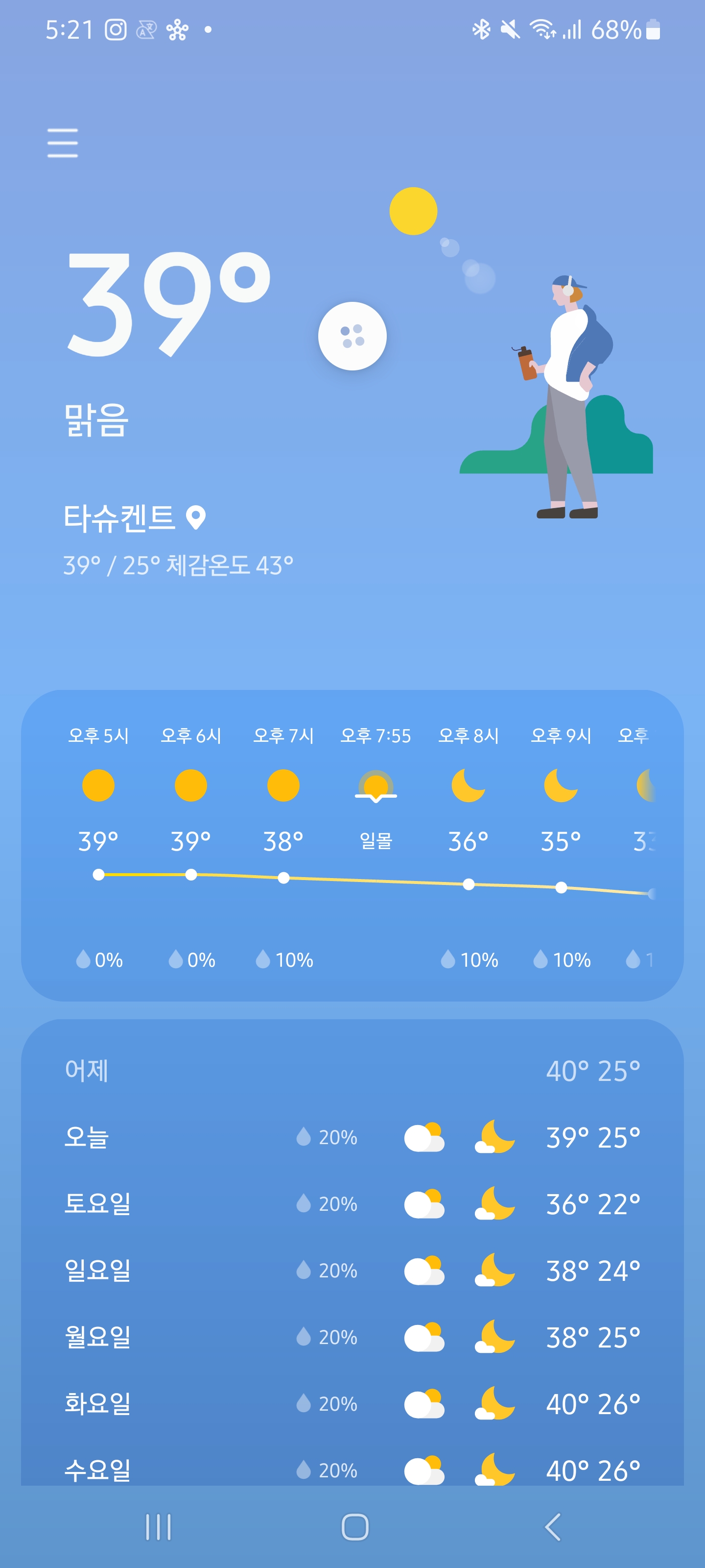 우즈베키스탄 날씨