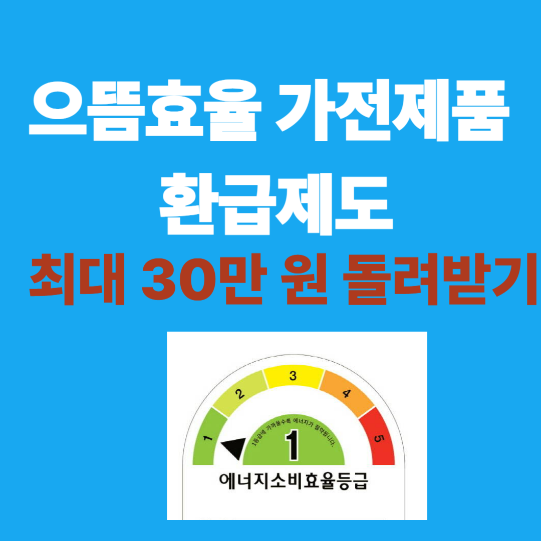 2025 으뜸효율 가전제품 환급제도