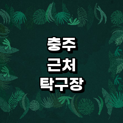 충주시 탁구장