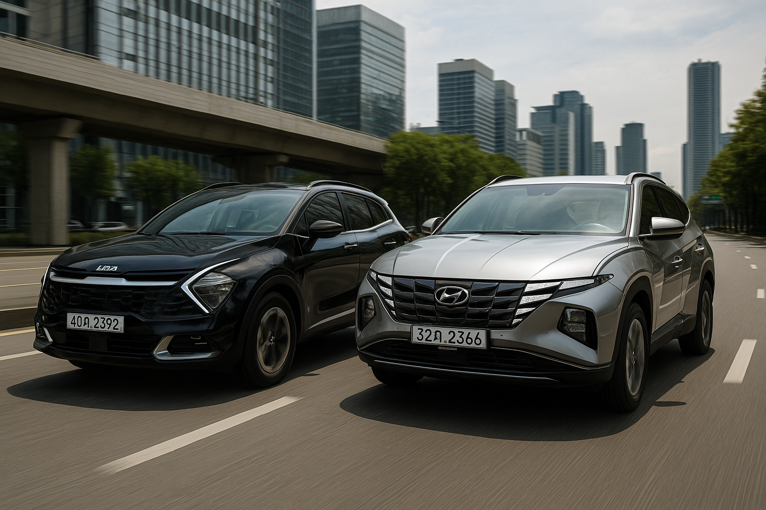 스포티지 vs 투싼 하이브리드