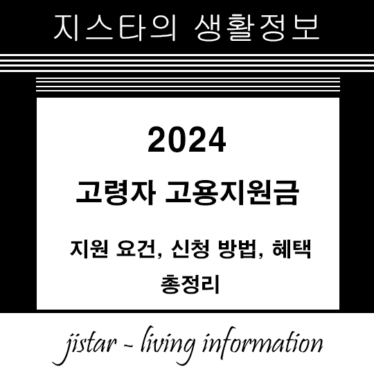 고령자 고용지원금 2024 - 지원 요건, 신청 방법, 혜택 총정리